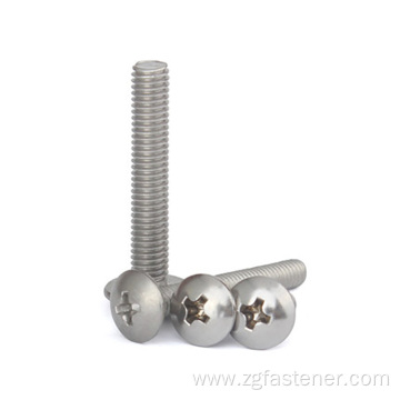 Stainless Stee316 Cross recessed mushroom head screws